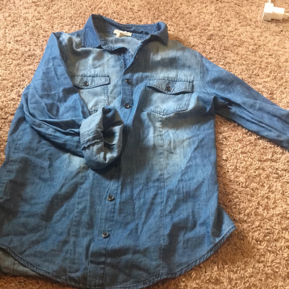 Denim Button up Top